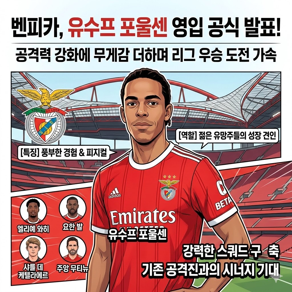 벤피카, [베테랑 공격수] 포울센 영입! 우승 도전 박